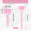 Long Foldable Back Scratcher - Extendable Massage Tool for Itch Relief Pink 4