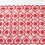 Red Lace Valentine's Table Runner – 72" Poinsettia Design 4