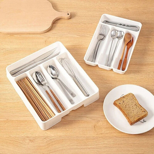 Cutlery Organizer Drawer Divider Tray4or5Compartments 2