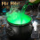 Witch's Cauldron with Mist Maker, Vintage Halloween Decor 4