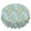 Light Blue Tulip Print Round Tablecloth 60 Inch 2