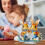 Buntes Acryl-Dekorationsset mit Hasenfigur 2