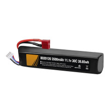 11.1V 3500mAh 3S 30C Intelligent Hardcase Lithium Battery 8020120 compatible with Remote Car Electric Toy Drones Multicolor