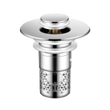 Metal Drain Filter Bounce Cores Sink Drain Plug Sink Basins Drain Basket Sink Stoppers compatible with Bathroom Kitchen Enduring