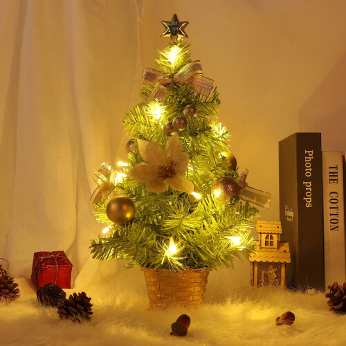 40 cm förbelyst minijulgran med LED-lampor 2