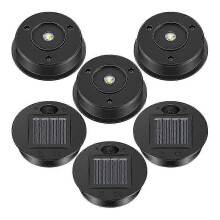 6 Stück Ersatz-Solarleuchten, 7 Lumen, LED-Solarpanel-Laternendeckel