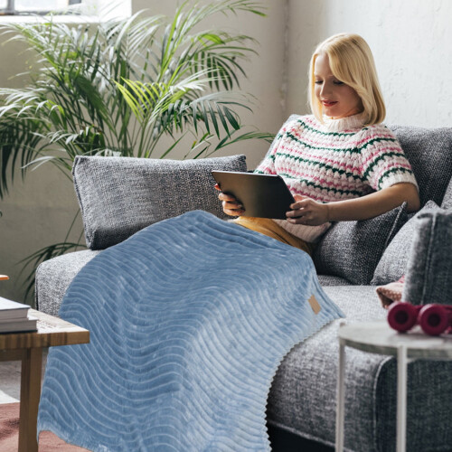 Flannel Blanket Cotton Soft Breathable Lightweight Throw 2