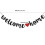 Welcome Home Banner with Glitter Hearts – Black 3