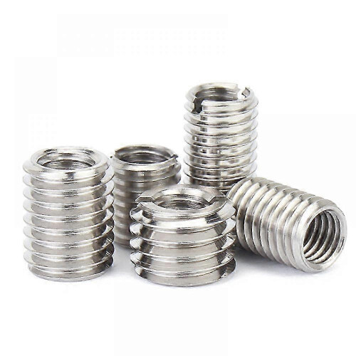 M10 to M8 thread reducer 10 pieces insert nut thread repair sleeve thread bushing screw reducer conversion tool insert nut