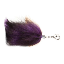 Llavero con forma de cola de animal, colgante de peluche, colgante para mochila o bolso, llavero, adorno colgante, decoración de joyería.