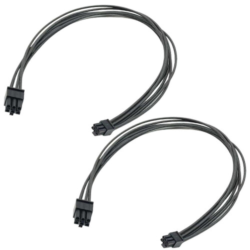 Mini 6Pin to PCIE 6PIN Graphics Video Card Power Adapter Extension Cable Replacement compatible with Desktop Computer Projector Multicolor