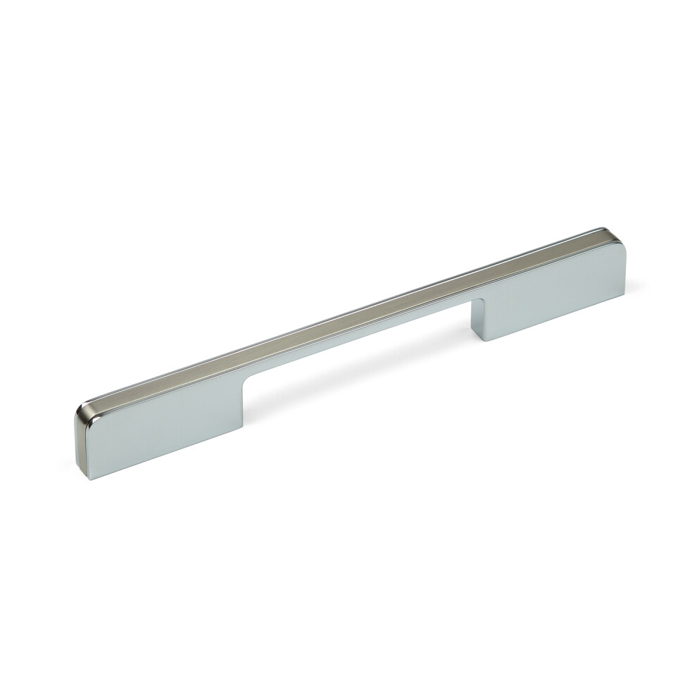 Polished Chrome & Brushed Nickel Handle 160Mm, 192Mm, And 224Mm 5060796702828