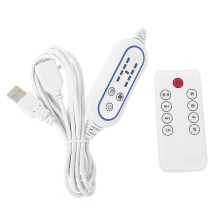 Multifunction Remote Control compatible with USB Fan LED Light 4 Speed Adjustable Remote with 2-8 Hour Timing Function ON OFF Switch