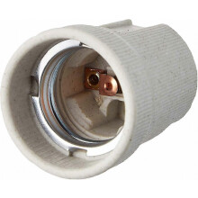 E27 keramische fitting met schroefdraad, geschikt voor hanglampen.