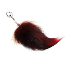 Modischer Schlüsselanhänger mit weichem Tierschwanz-Anhänger, ideal als Dekoration für Rucksack und Rucksack, geeignet für Frauen und Mädchen.