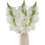 Fleurs artificielles d'antirrhinum bleues, tige de 41 cm 5