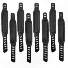 8-Pack Adjustable Foot Pedal Straps compatible with Exercise Bikes, Spinning Bike Accessories compatible with Home Use