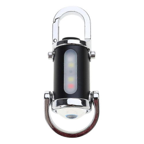 Pocket Sized Keychain Light Work Light Keychain Rechargeable Flashlight Charm Keyring Practical Outdoor Camping Tool silver gray