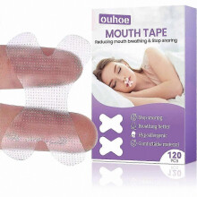 120 Pieces Anti-Snoring Mouth Tape, Sleep Aid Plasters compatible with Snoring Reduction and Nasal Breathing Habit Development