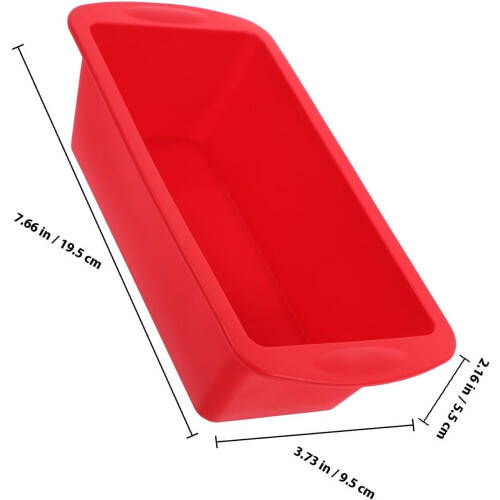 Reusable Silicone Loaf Pan for Baking Toast Bread Mold with Uniform Heating, Rectangular Shape 1