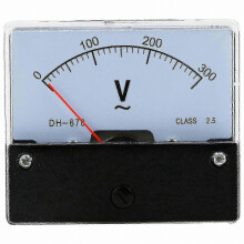 Voltmètre analogique rectangulaire 0-300 V CA