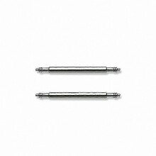 Paquete de 2 pasadores de resorte de acero inoxidable de 22 mm para correa de reloj, compatibles con reemplazo de correa.