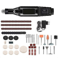 Mini taladro eléctrico inalámbrico, amoladora, grabador, herramientas rotativas, kit de 105 piezas js