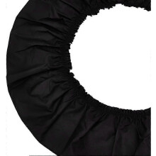 3 Yards schwarzes, plissiertes Baumwollband – 5,5 Zoll Rüschenbesatz