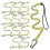 12 Pack Tool Lanyard with Single Metal Buckle and Loop End Yellow 1