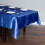 Toalha de mesa retangular de cetim azul royal 60x102 polegadas 4