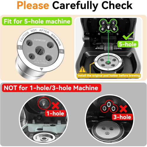 Επαναχρησιμοποιήσιμα κύπελλα K-Cups 5 οπών για Keurig MultiStream 1