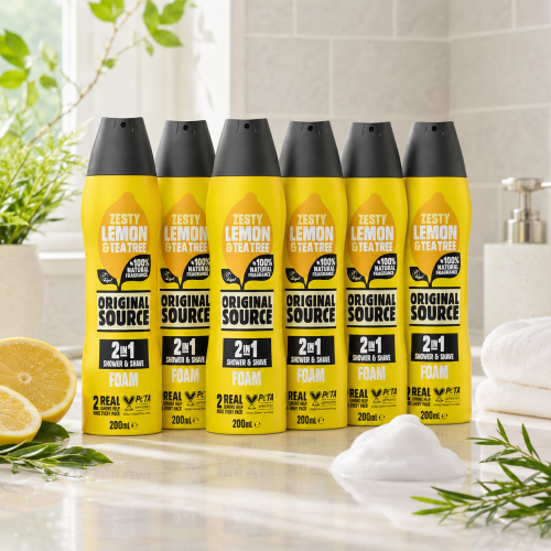 Original Source Original Source Lemon Shower Foam 6x200ml 2
