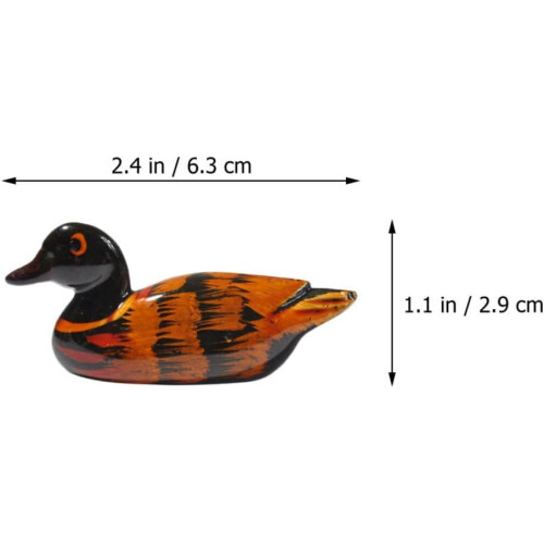 Creative Painted Duck Chopstick Holder Set 8pcs Synthetic Material Smooth Surface and Unique Shape 1