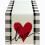 Heart Table Runner in Flax – Multicolour, 120 x 33 cm 2