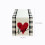 Heart Table Runner in Flax – Multicolour, 120 x 33 cm 3