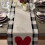Heart Table Runner in Flax – Multicolour, 120 x 33 cm 4