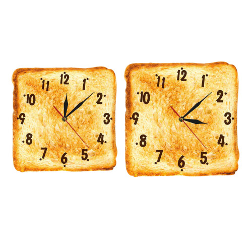 Horloge murale décorative créative sur le thème des Toasts,-30cm 1