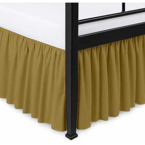 Fustă de pat cu volane Queen 60x80, 45 cm 1