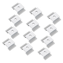 12 Pack Sturdy Aluminum Alloy Solar Panel Clamps Mounting Brackets Conveninet compatible with Roof and Ground Systems Daily Use