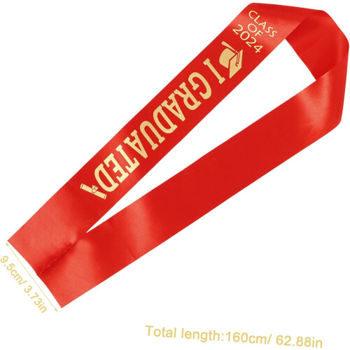 Elegante Abschlusskrone und -schärpe mit passendem Diadem 1