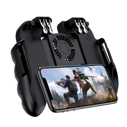 4-trigger USB mobiele gamecontroller met koelventilator en verstelbare standaard voor PUBG