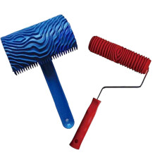 Rubber Wood Texture Paint Roller Wall Painting Tool compatible with Creating Realistic Wood Pattern in Homes Decoration Projects Multicolor