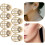 8pcs Earring Lifter Backs Metal Lifting Support for Heavy Droopy Earrings Secure Locking Backs 8