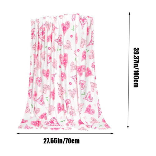 Red Heart Flannel Blanket 100x70cm 2