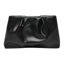 Stijlvolle avondtas voor dames met plooien, lichtgewicht PU-leer, modieuze handtas met ruim interieur en organizer voor dagelijks gebruik.