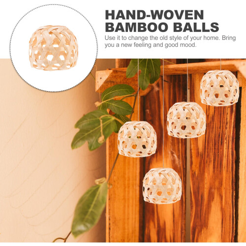 Bamboo Decorative Balls Set of 4 1