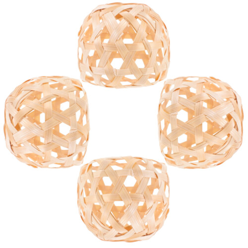 Bamboo Decorative Balls Set of 4 2