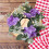 Artificial Rose Candle Ring Wreath 25 cm 5