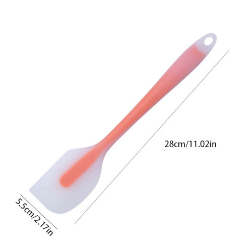 Orange Silicone Spatula – Heat-Resistant, Flexible, 11" 1