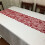 Red Poinsettia Lace Table Runner 33x183cm 3